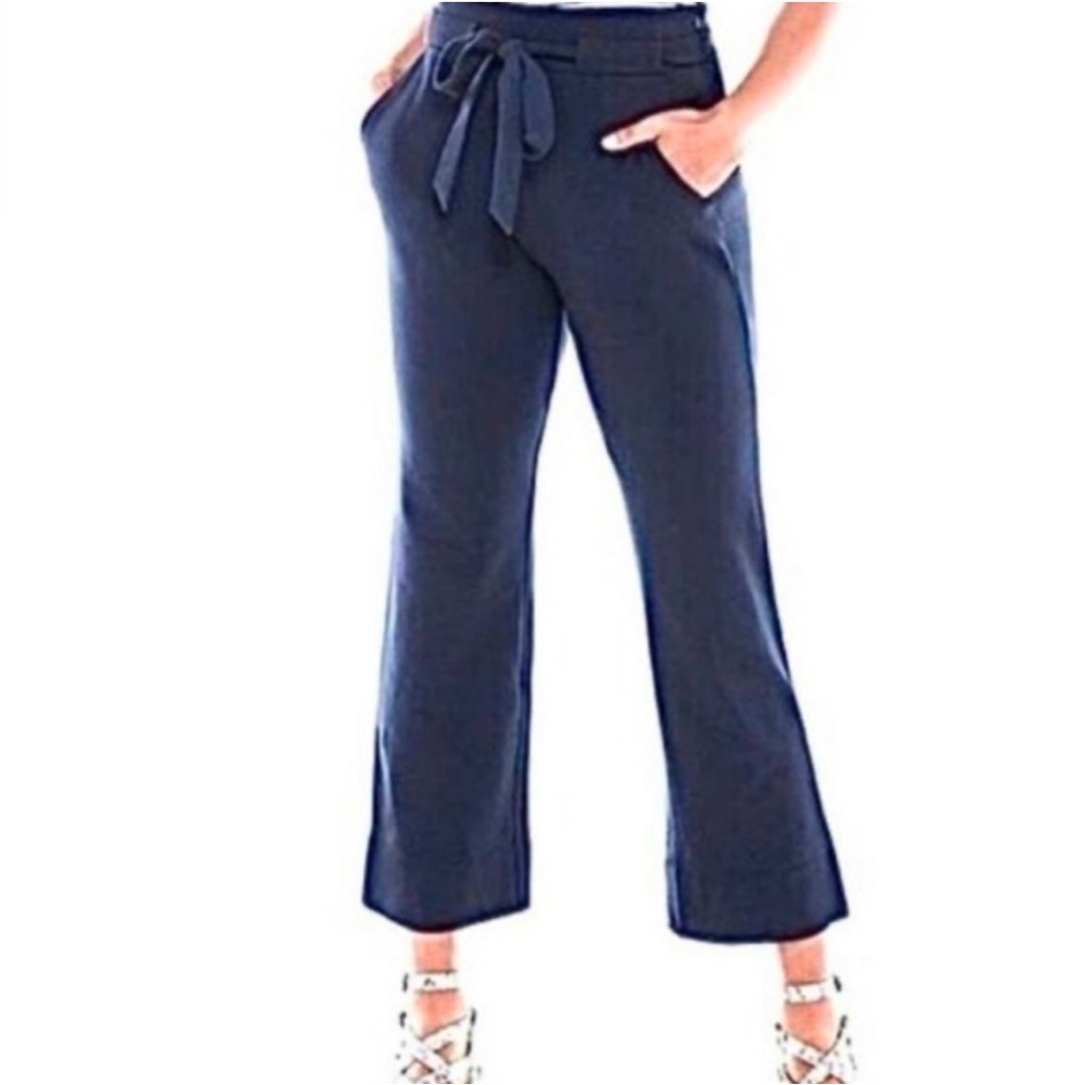 Vintage Cabi 5177 Navy Easy Crop Knit Pant Size 2